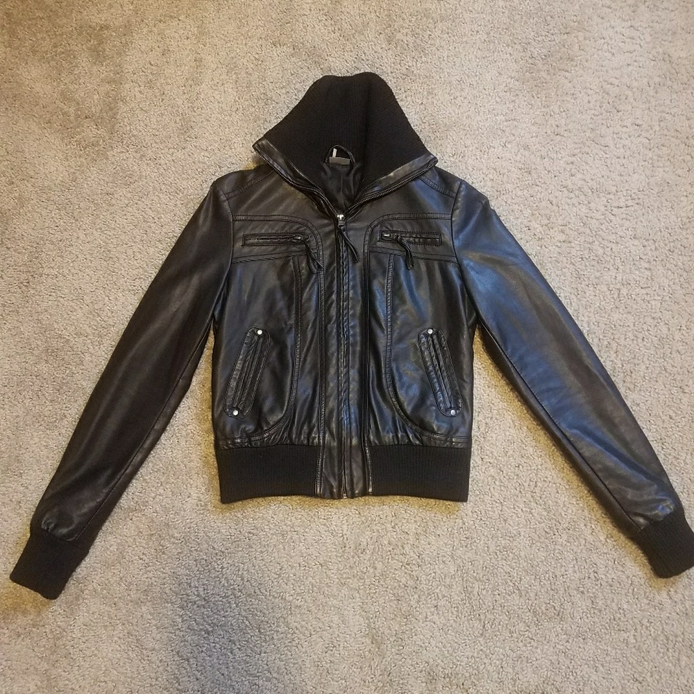 Urban Outfitters faux leather jacket